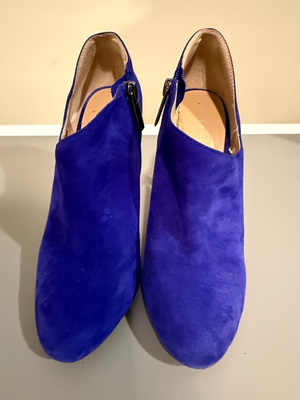 BCBG Suede Pointed Ankle Booties